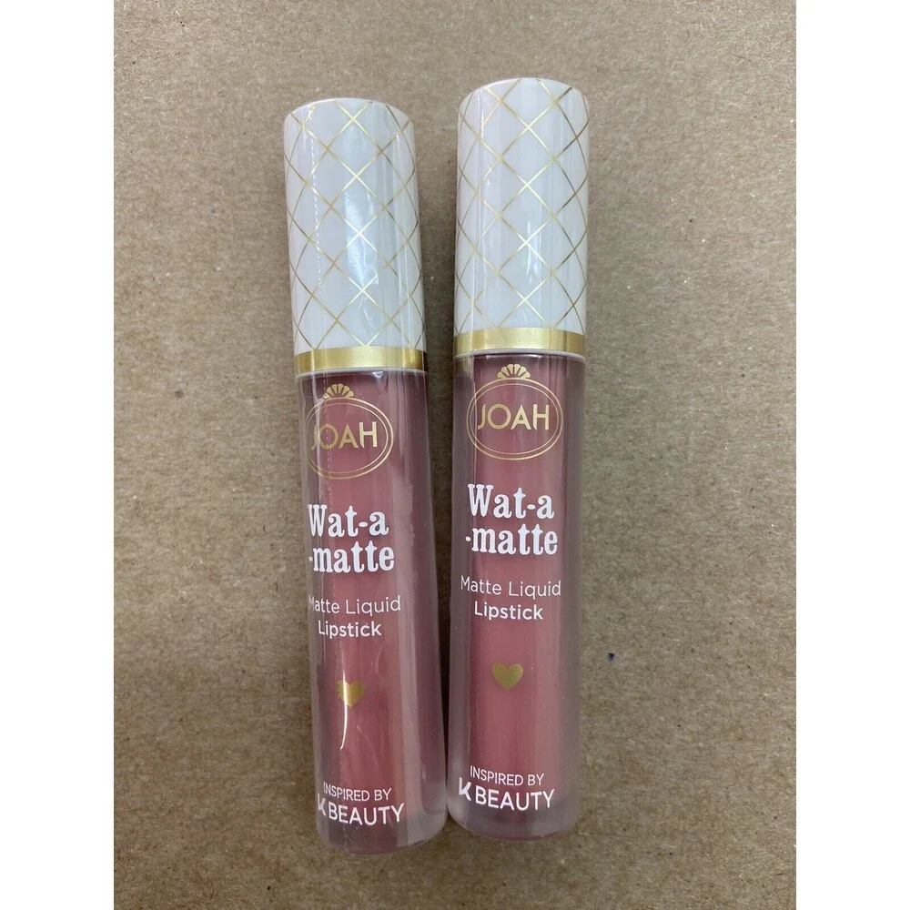 2 Tubes Joah Matte Liquid Lipstick Color Pink Smoothie NIB